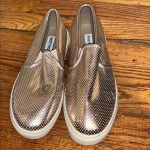 Steve Madden gold shoes